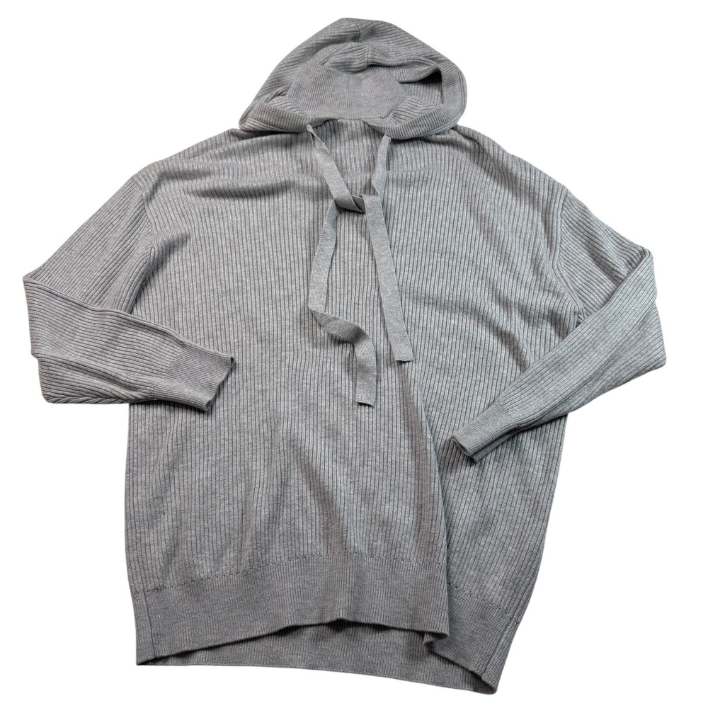 Zara Ribbed Knit Hoodie Sweater Women's‎ Size M Casual Lounge Athleisure NWT